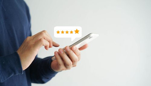Escolha por avaliações online